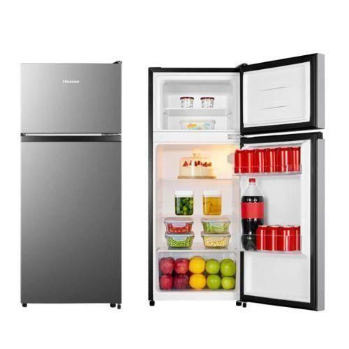 Hisense 124L Double Door Refrigerator – Energy Efficient Direct Cool Fridge with Fast Freezing