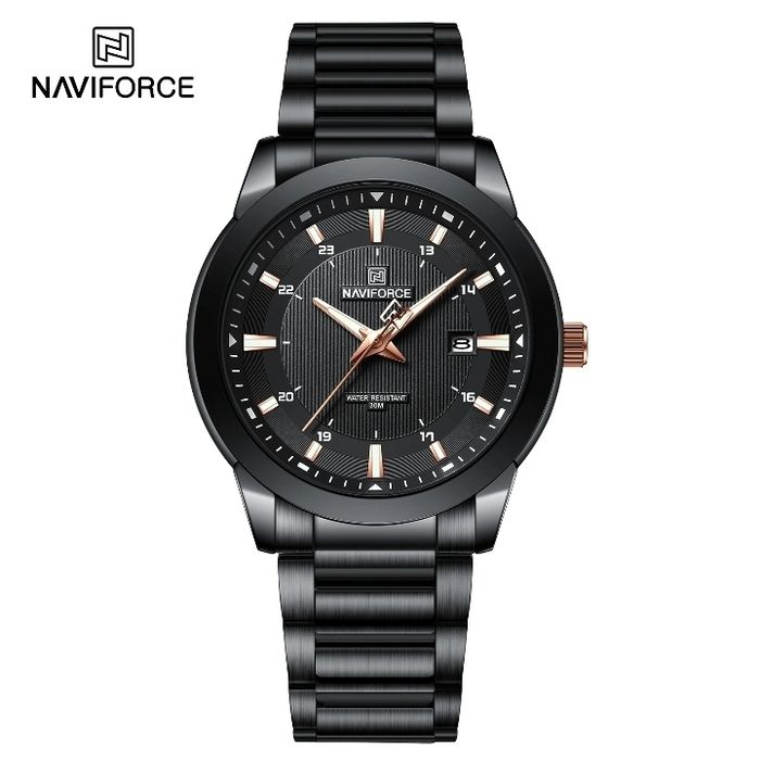 Original NAVIFORCE NF8029 Top Brand Men's Watches Stainless Steel Strap Casual Male Quartz Sports Wristwatch Luxury Waterproof Date Clock