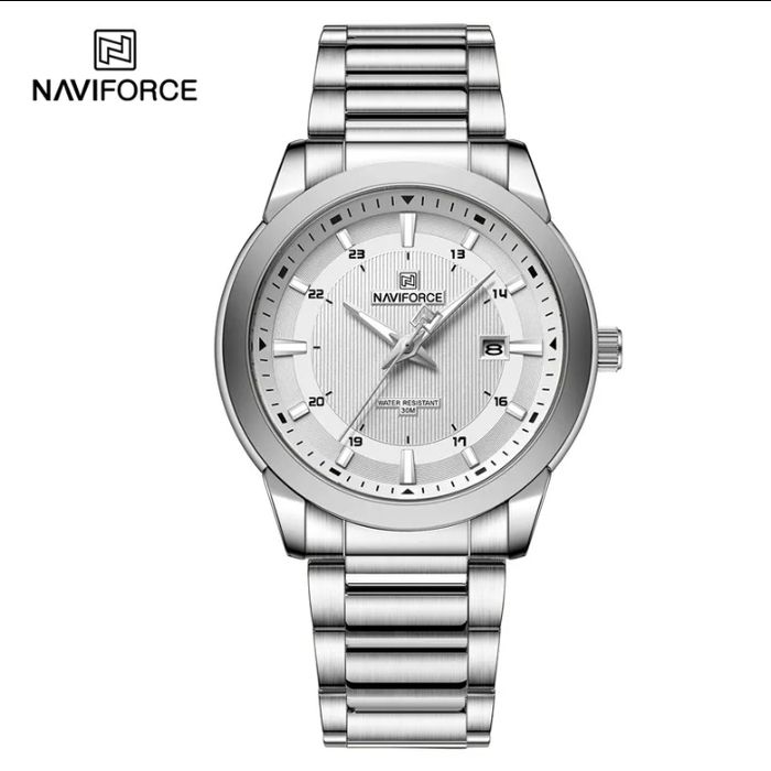 Original NAVIFORCE NF8029 Top Brand Men's Watches Stainless Steel Strap Casual Male Quartz Sports Wristwatch Luxury Waterproof Date Clock