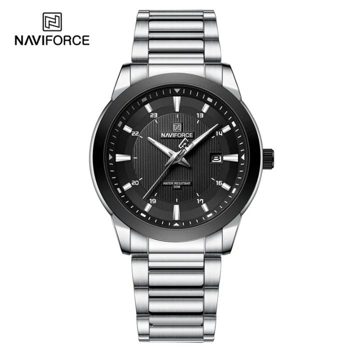 Original NAVIFORCE NF8029 Top Brand Men's Watches Stainless Steel Strap Casual Male Quartz Sports Wristwatch Luxury Waterproof Date Clock