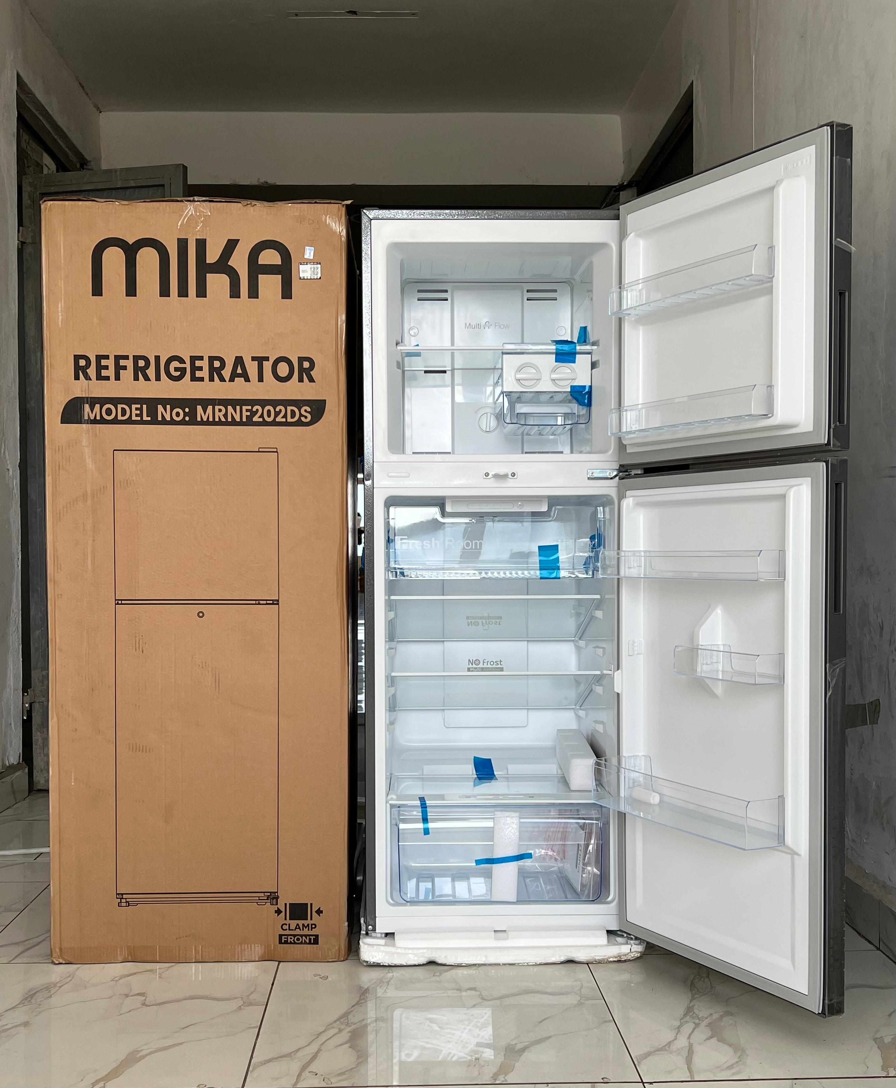 1 Mika fridge of 202L No frost + FREE 1 JSB Extension + 1 FREE Fridge Guard