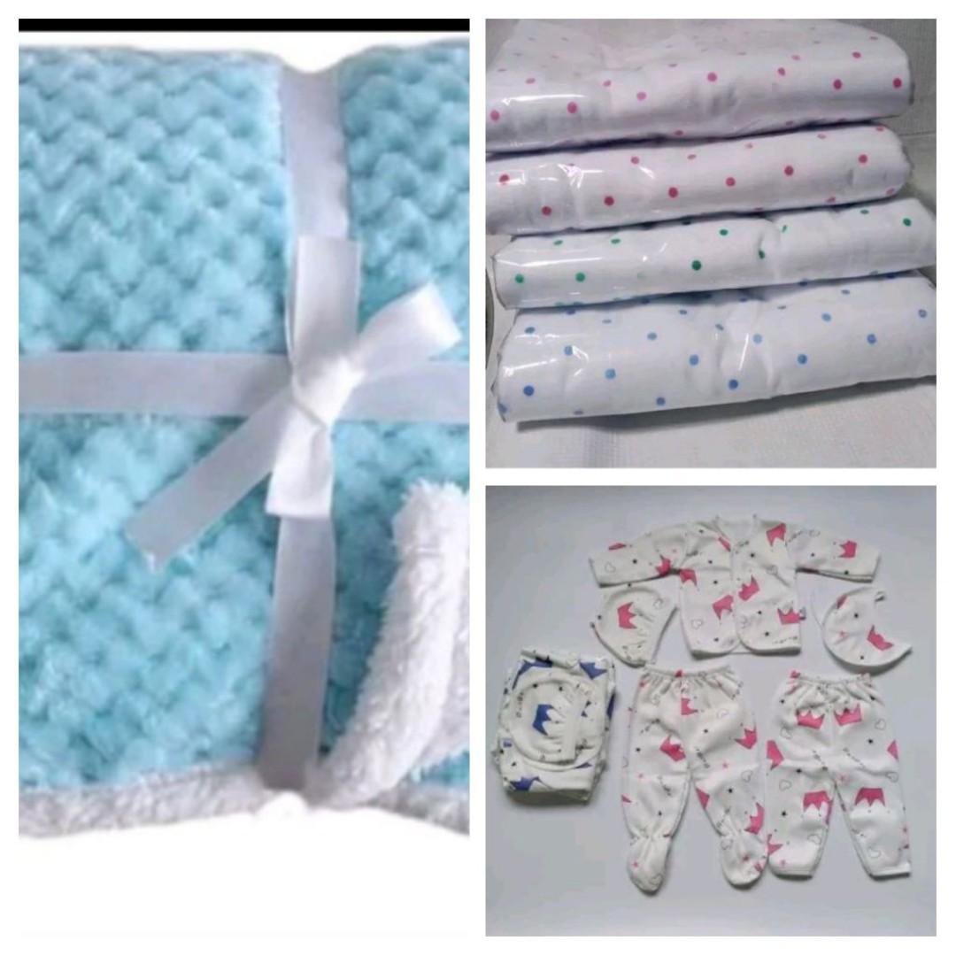 warm baby blanket+ warm baby wrapper+newborn baby suit