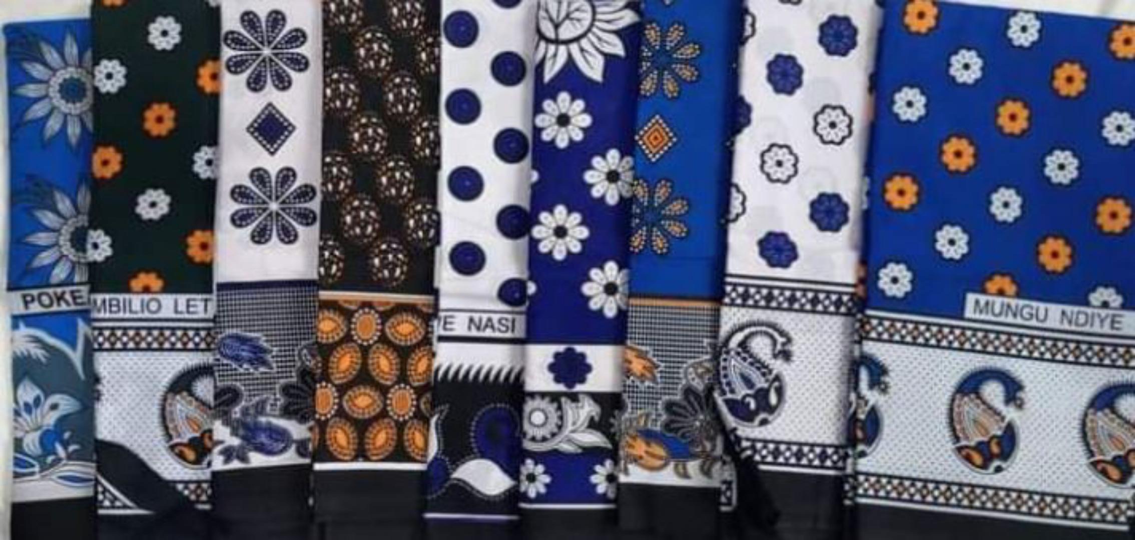4 differently flowered lessos(shuka)/same flowered