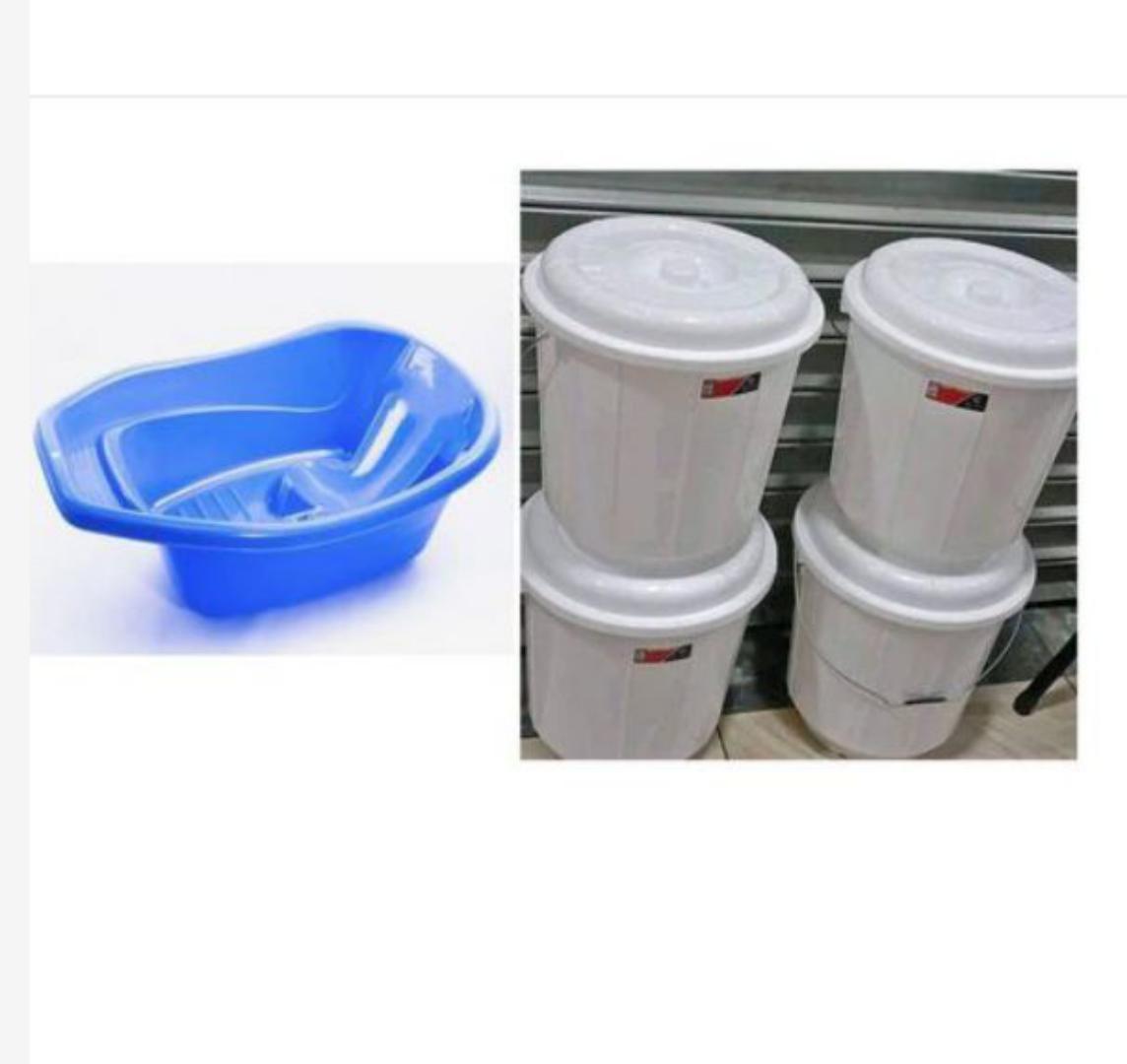 plastic baby bath basin + plastic bucket