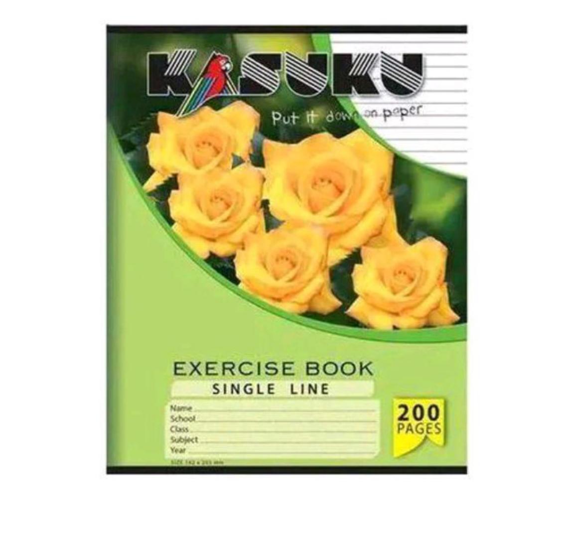 kasuku 200 pages exercise books ruled line + squared