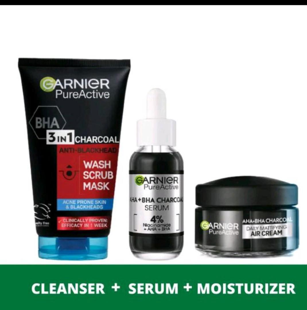 SPECIAL OFFER Garnier Acne control kit(PA 3in1+ Air cream+charcoal