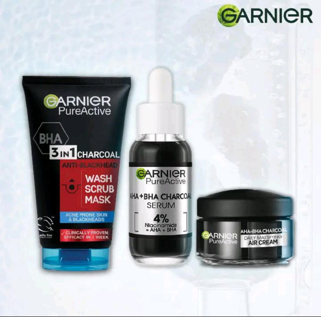 SPECIAL OFFER Garnier Acne control kit(PA 3in1+ Air cream+charcoal