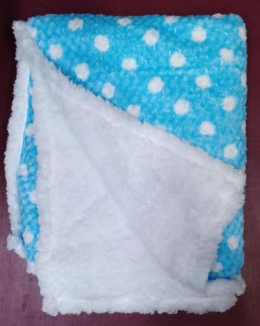 CLEARANCE OFFER Latest fashion baby shawl blanket warm and smart ( blue dotted,pink /red dotted) white dots