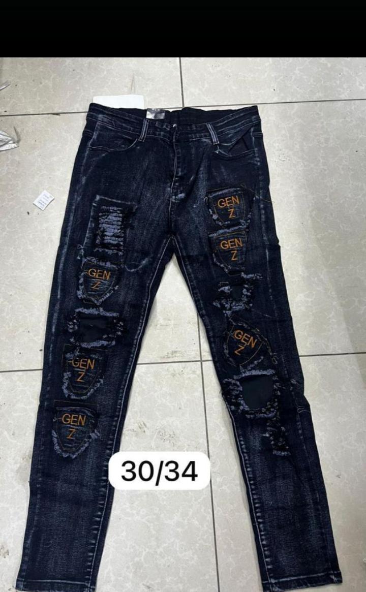 Classic Ragged Jeans for men regular fit sized 30 - 34, prints may change from time to time with the latest design