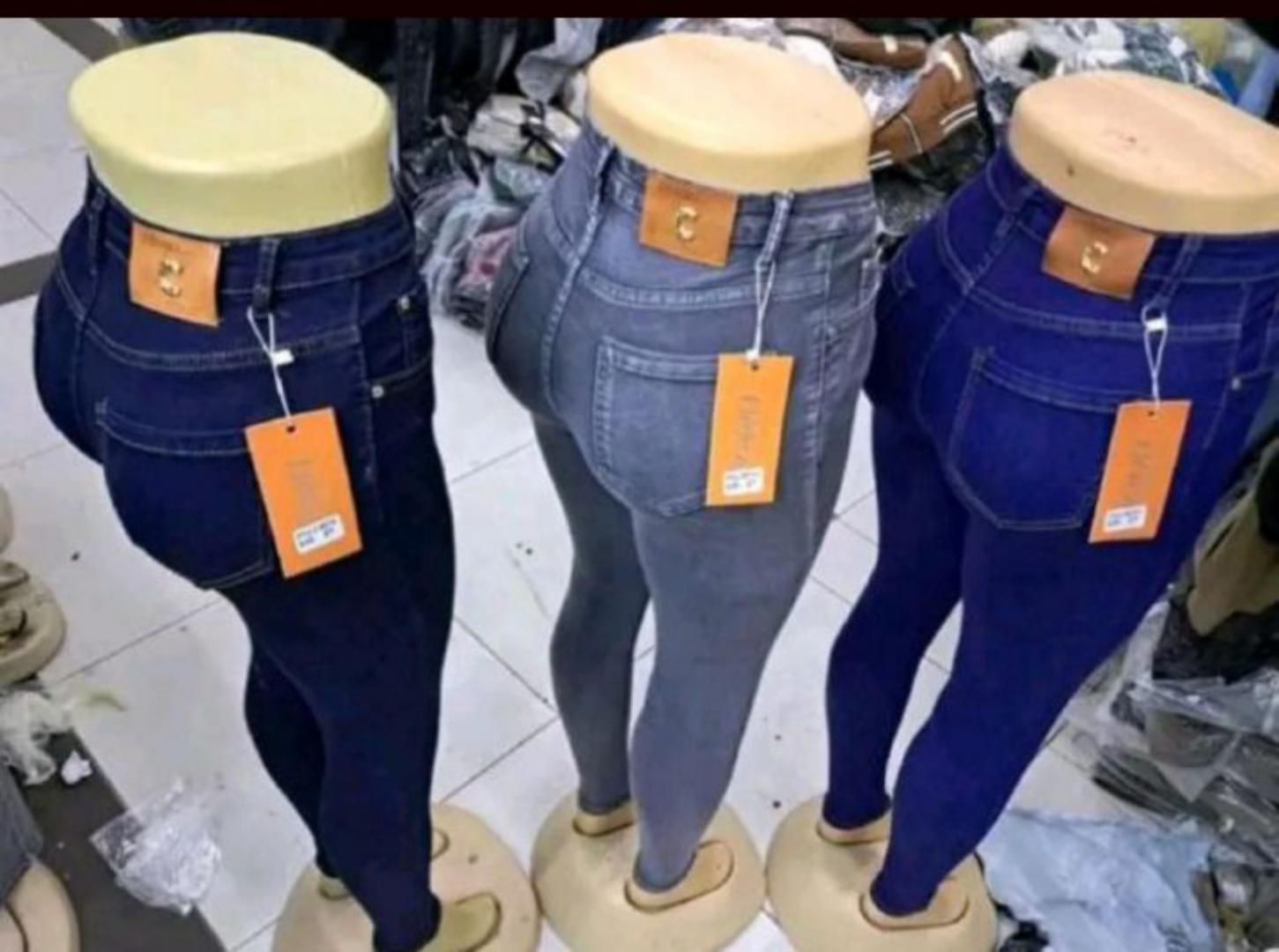 (DISCOUNTED PRICE)Classic plain ladies Jeans ,, slightly stretch regular fitting