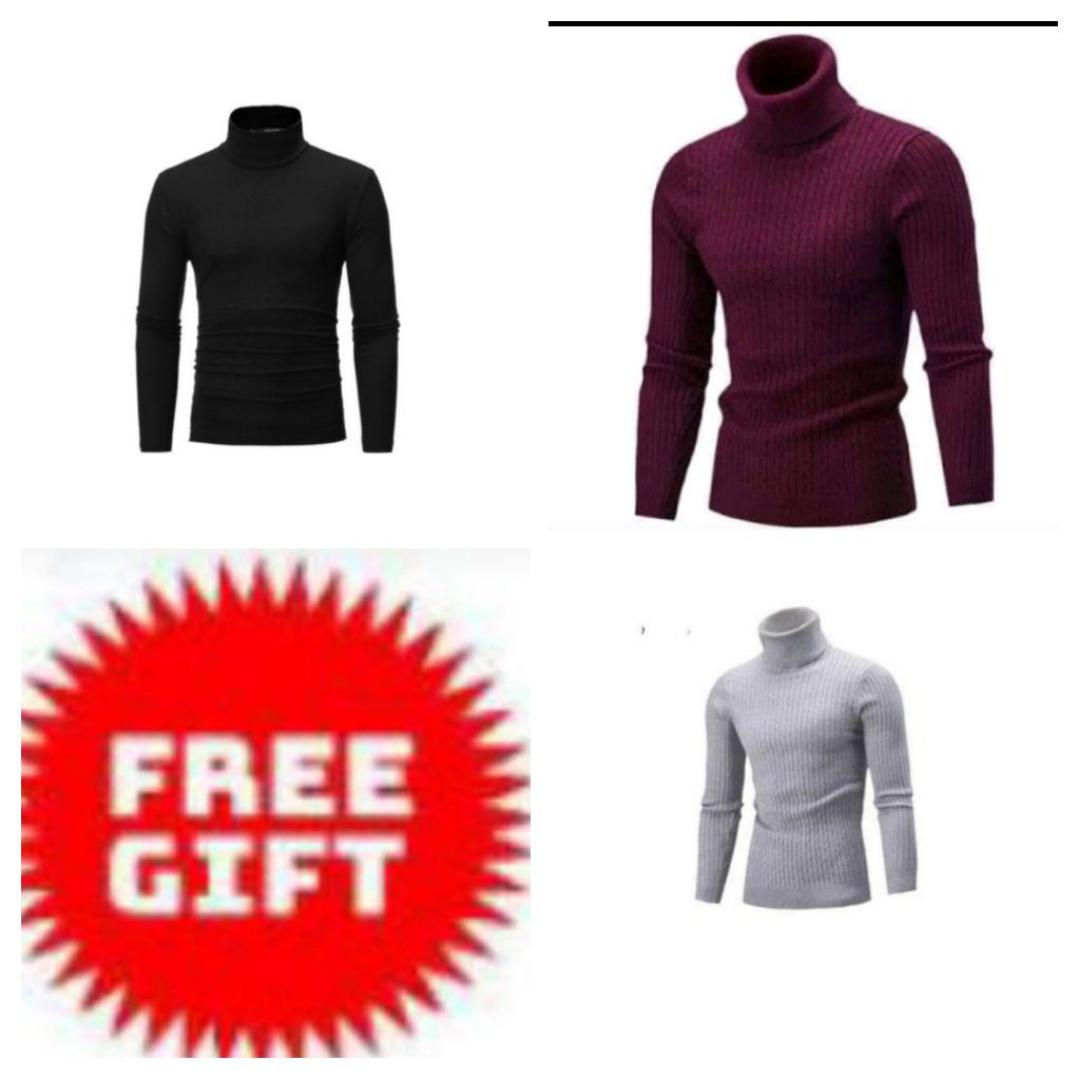 Buy 2 different colours classic regular sizes Fullneck sweaters get 1 free