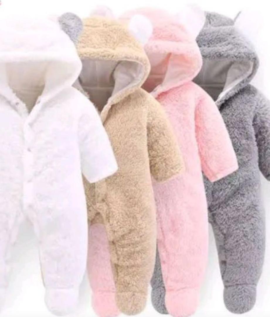 1 Heavy baby Rompers + 3 light baby rompers different colours+  2 sets washable baby Diapers (3 nappies in a set)+ 3 disposable pants sets( 5 pant pieces in a set)