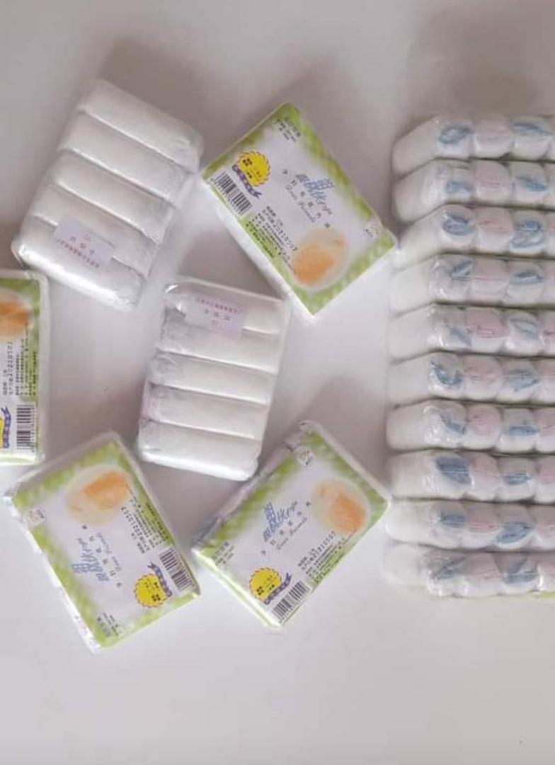 1 Heavy baby Rompers + 3 light baby rompers different colours+  2 sets washable baby Diapers (3 nappies in a set)+ 3 disposable pants sets( 5 pant pieces in a set)