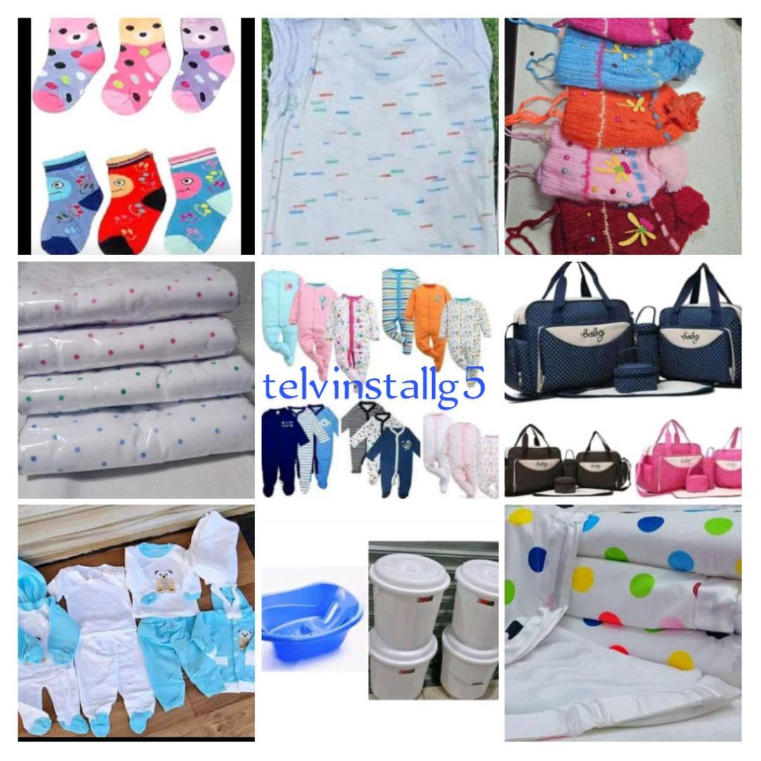 23 pieces Baby receiving Gift set(Diaper bag 5 in 1+ 6 newborn vests+ 2 muffins+1 baby wrapper+3 rompers+6 newborn socks + 1 baby suit 8 pieces +baby blanket dotted fashion +1 bucket+ 1 bathing basin