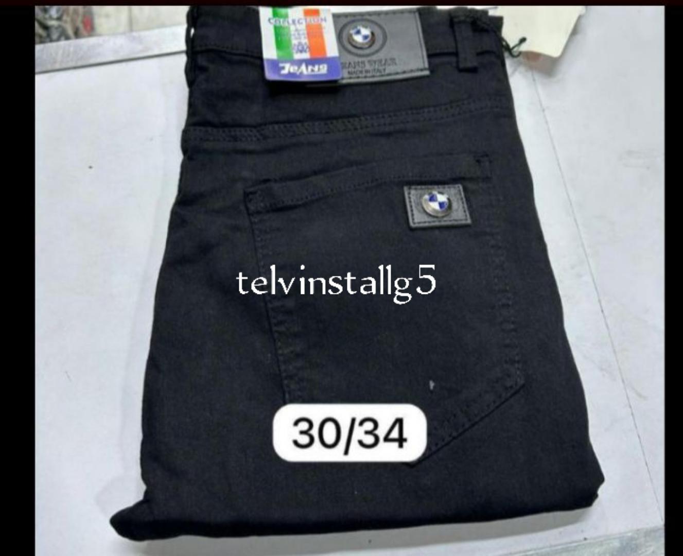 OFFER OFFER BMW men plain black jeans size 30-34