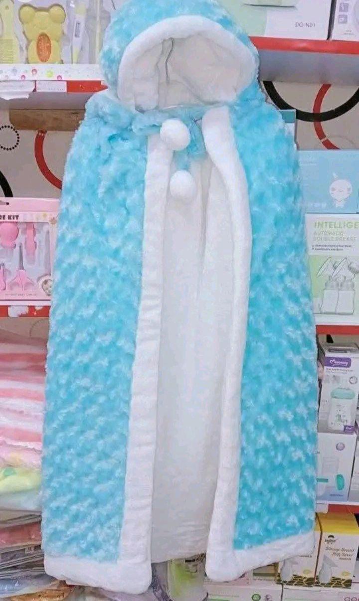 BABY Receiving set: Free gift Umbrella+1 Hooded shawl + 1 Baby Swaddle +2 Kids fullneck small size+
