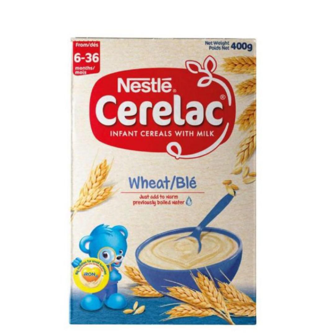 Nestle Cerelac::::wheat Cerelac or wheat and banana celerac (50g,200g,400g)Rich in Iron, vitamins , minerals and fatty acids.