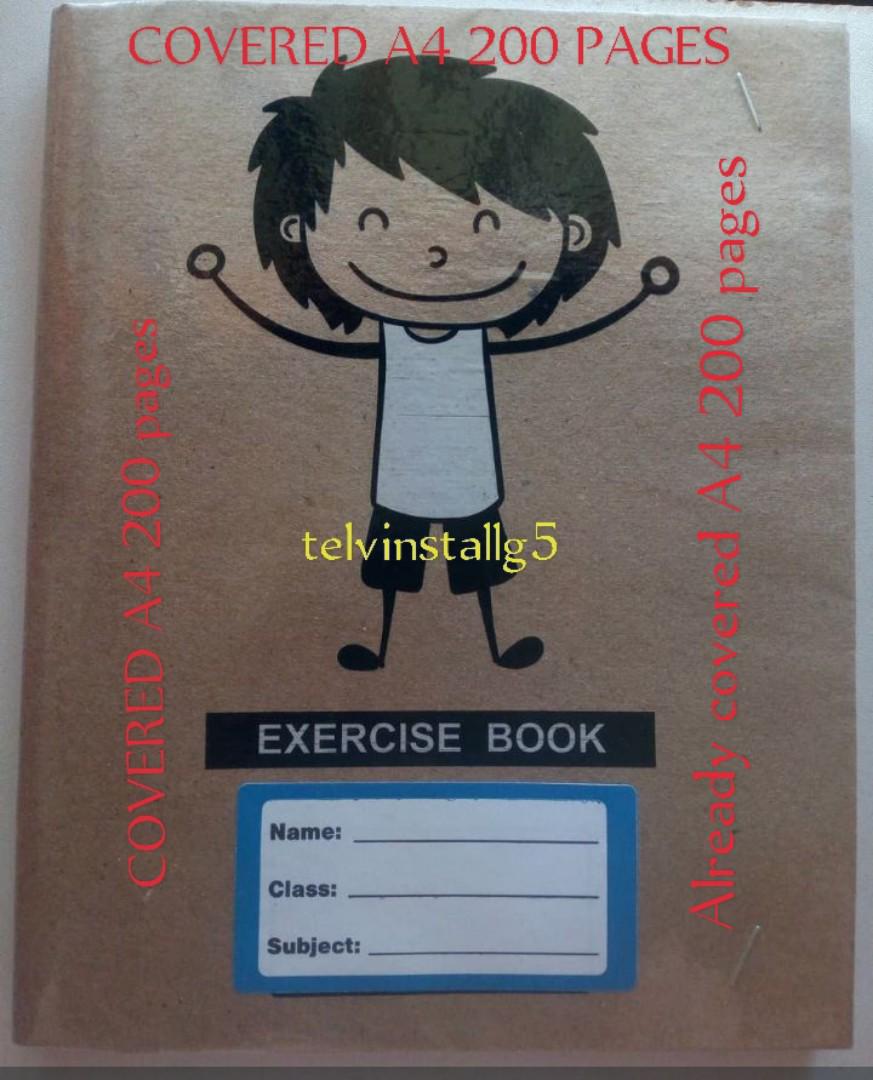 ALREADY COVERED A4 200 PAGES Kasuku Exercise books with lamented covers at a discounted price s