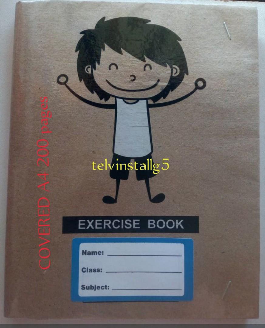 ALREADY COVERED A4 200 PAGES Kasuku Exercise books with lamented covers at a discounted price s