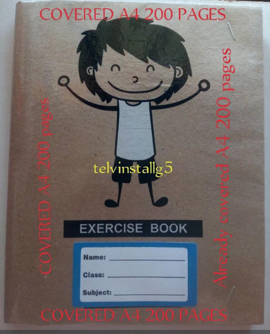 ALREADY COVERED A4 200 PAGES Kasuku Exercise books with lamented covers at a discounted price s
