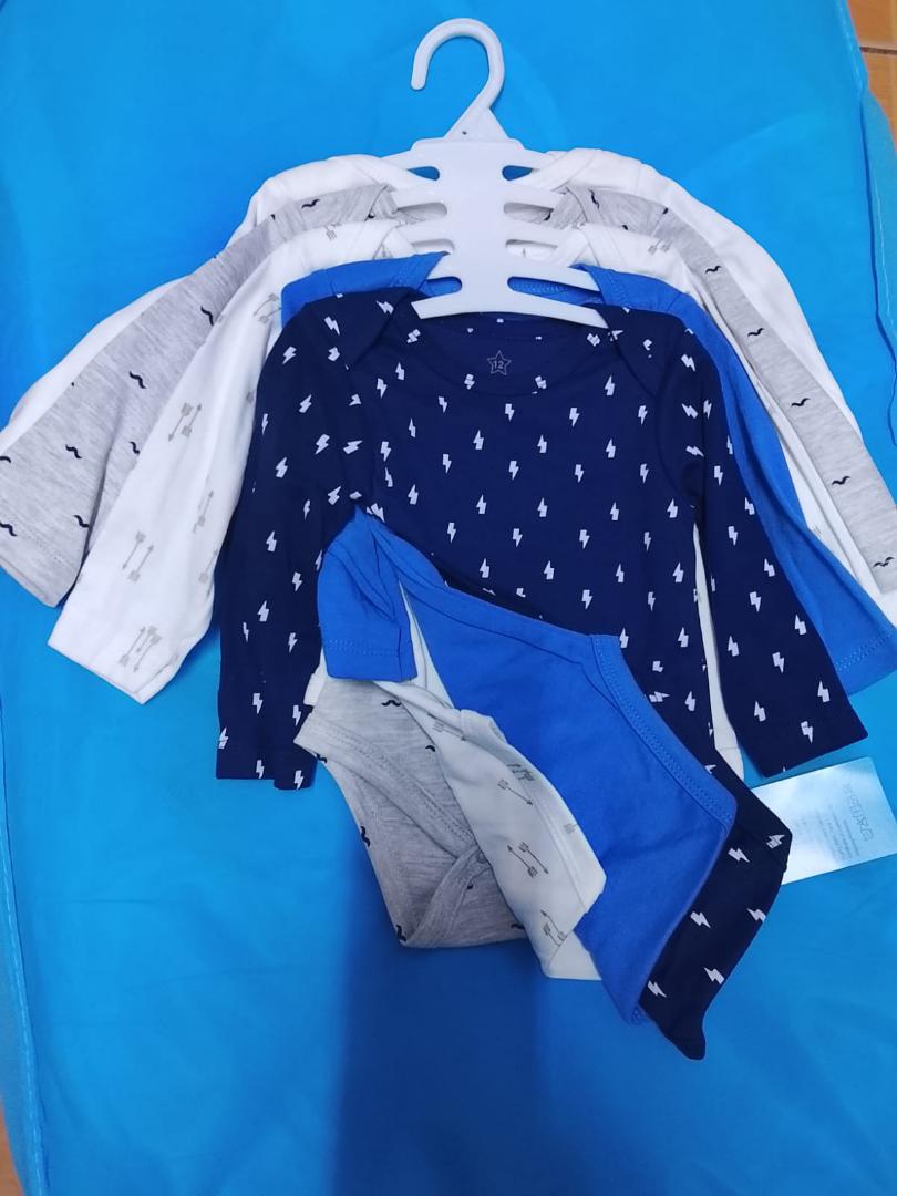 CARE PACK:::All time safe and free maternity pads(10 pieces), Soft baby wash clothes,5 Cotton unisex baby bodysuits ,plastic bucket 20 L,plastic baby bathing basin