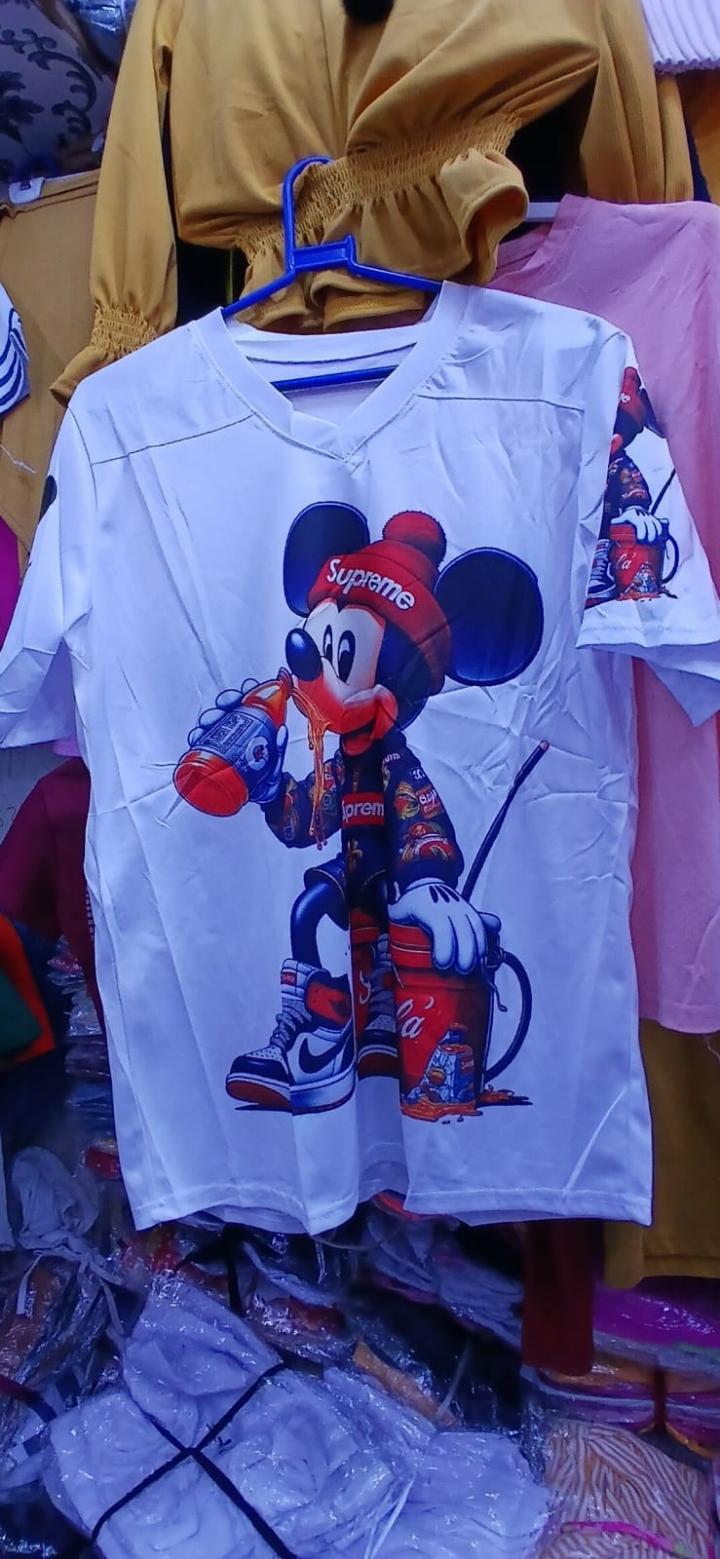 BUTTERFLY mummy jeans+ Cartooned V shaped Top for Girls and LADIES ( feel free to chat seller