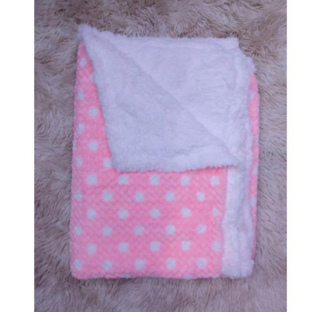 FREE GIFT COTTON FULLNECK+ latest fashion Dotted Warm baby blanket+ 6 heavy quality Nappies+6 nappy liners white big sizet