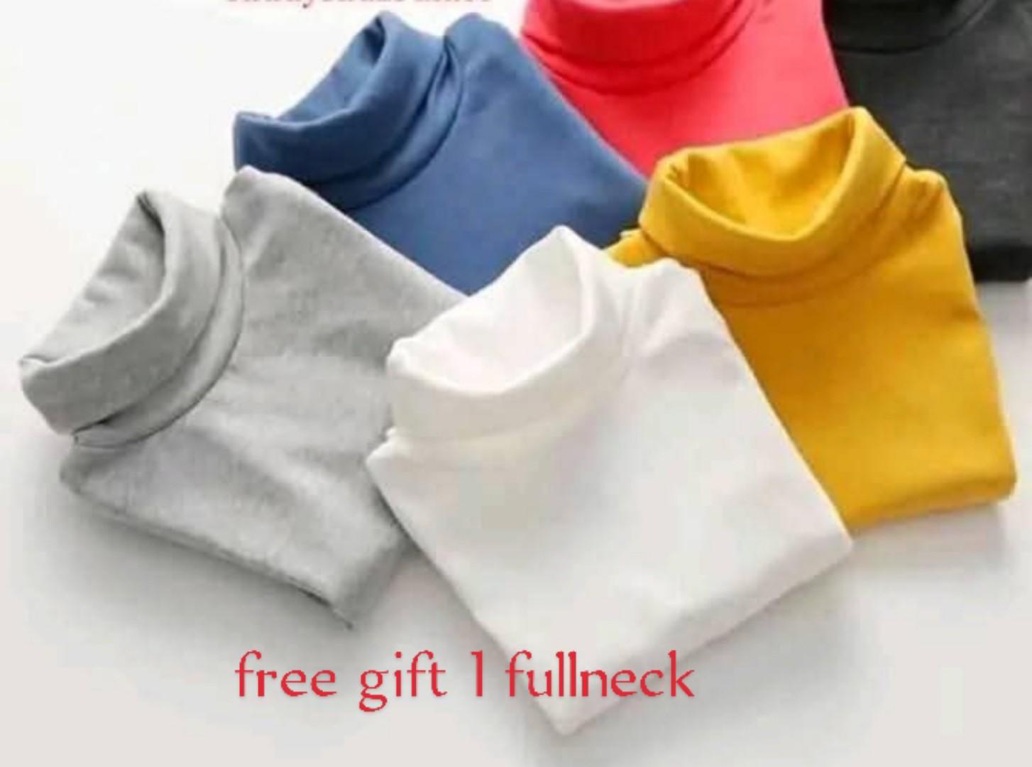 FREE GIFT COTTON FULLNECK+ latest fashion Dotted Warm baby blanket+ 6 heavy quality Nappies+6 nappy liners white big sizet