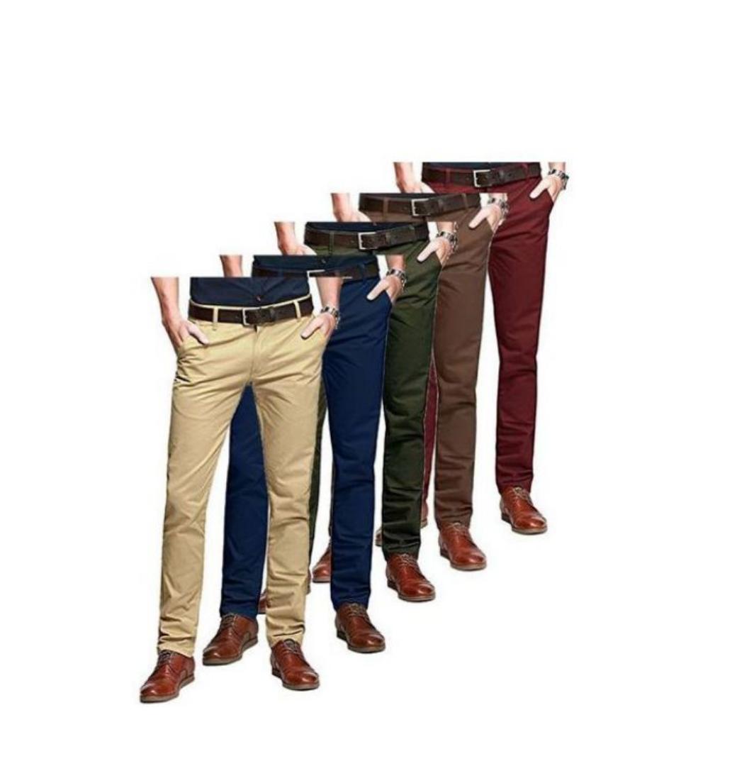 5 PACK,4 PACK,3 PACK,2 PACK,Soft khaki trousers for men