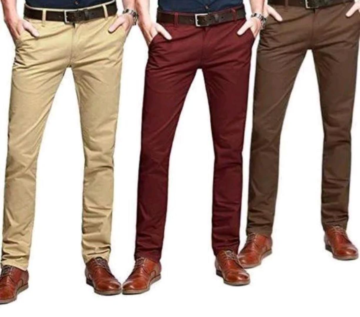 5 PACK,4 PACK,3 PACK,2 PACK,Soft khaki trousers for men