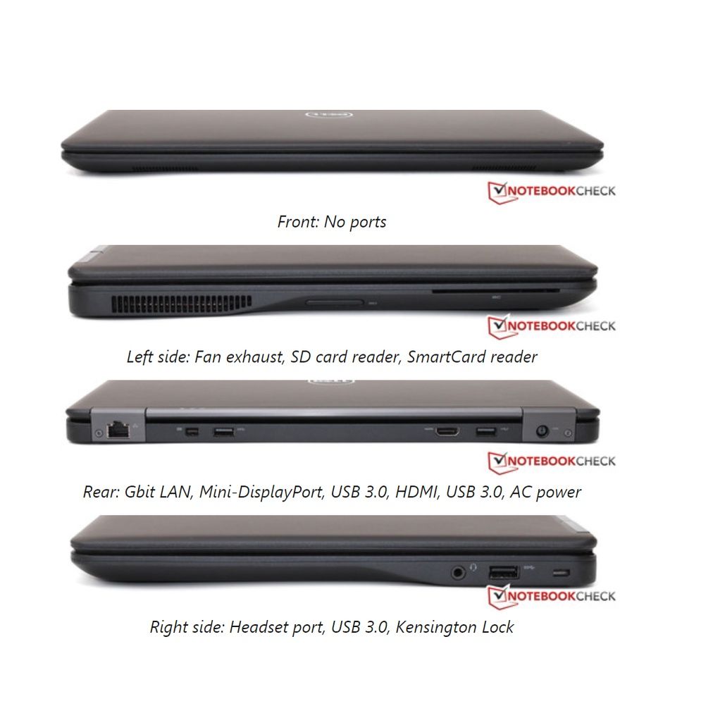 Refurbished Dell Latitude E7450 Intel Core i7 5th Generation 8GB RAM 256 GB ssd Storage 14 Inches HD Display Refurbished Laptops Notebook Computers