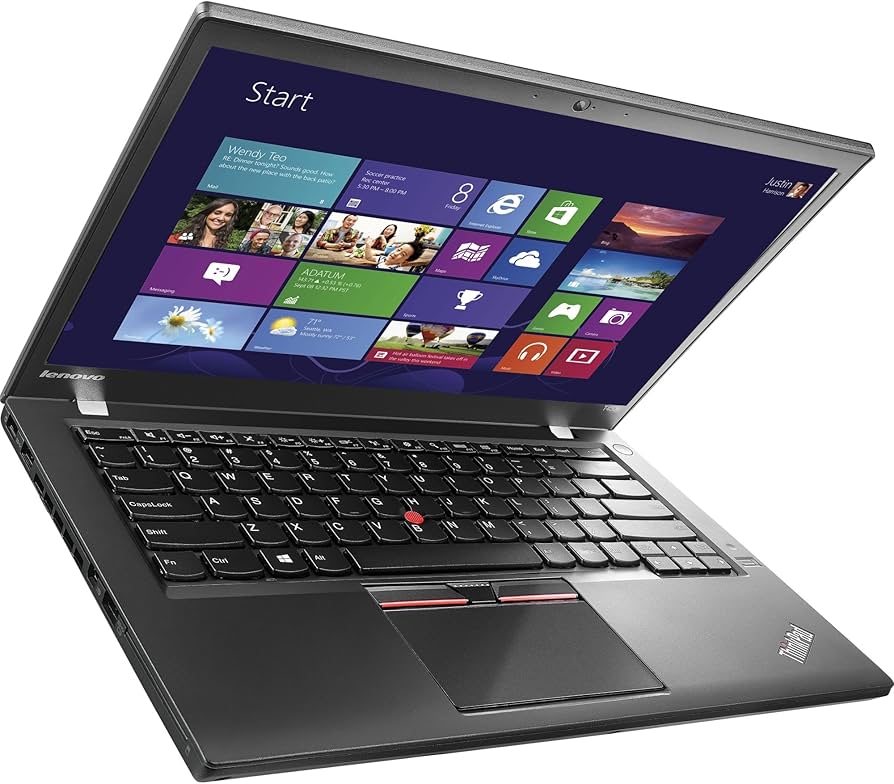 Refurbished Laptop Lenovo ThinkPad T450 Core i5 5th Gen 8GB+500GB HDD+14" Windows 10 Refurbished Lenovo Laptops Notebook Black 14 inch