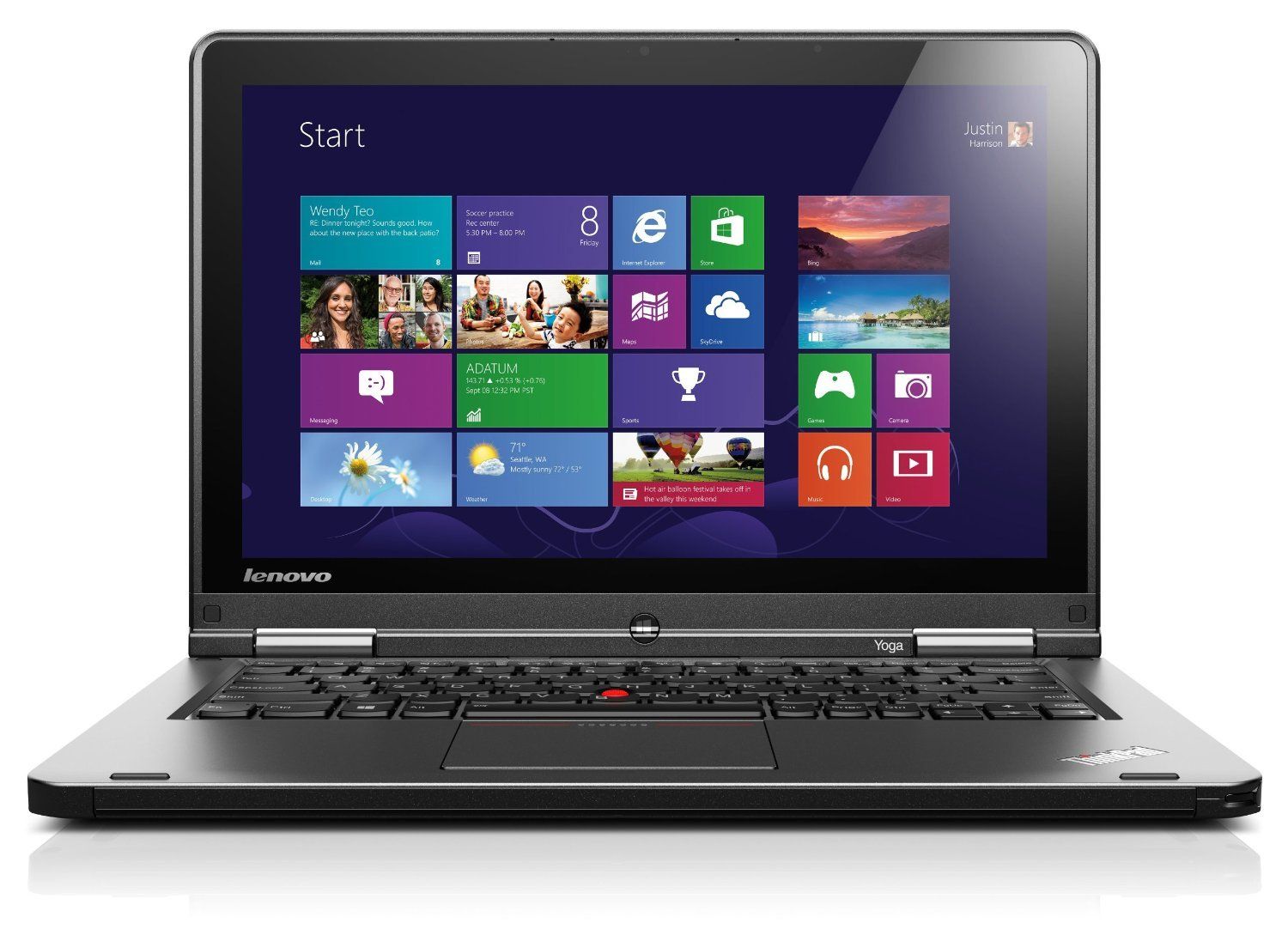 ( With Stylus Pen ) Touchscreen 2 IN 1 Laptop Refurbished Lenovo Thinkpad yoga 12 X360 i7 /8GB Ram/ 256gb ssd 12.6''inch Touchscreen