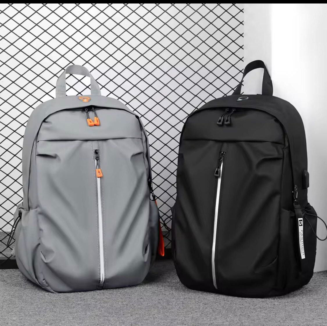 Waterproof backpacks School Bag Backpack for Men Women School Bag Bookbag USB Laptop Bag Notebook Bag Travel Bag Anti-Theft Leisure Nylon Cloth Bags