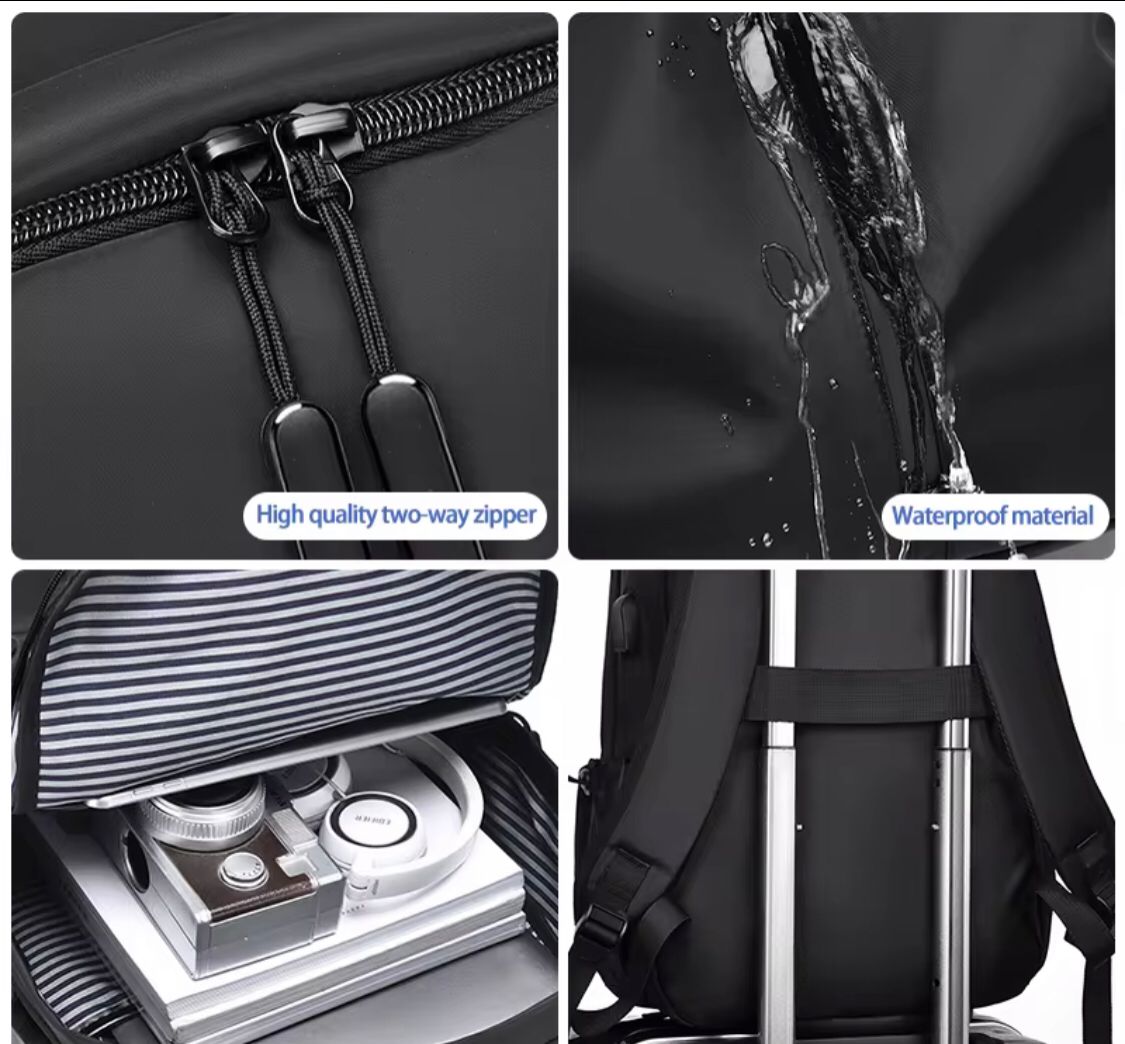 Waterproof backpacks School Bag Backpack for Men Women School Bag Bookbag USB Laptop Bag Notebook Bag Travel Bag Anti-Theft Leisure Nylon Cloth Bags