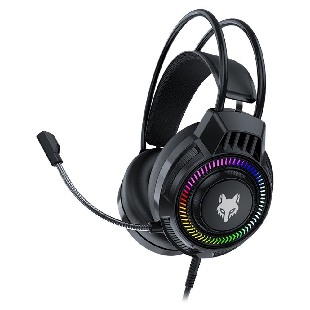 T-WOLF H140 Gaming Headset headphone with Mic and Noise Canceling Gaming Headphone with Led Light for  Laptop, PS4 PS5 PC XBOX,desktop and all gaming machines ...super comfy ,super bass