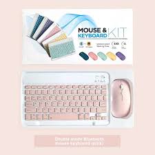 Ultra Thin Wireless Bluetooth Rechargeable USB Keyboard and Mouse Set for Computer Laptop, Phone, Ipad,and smart Tvs