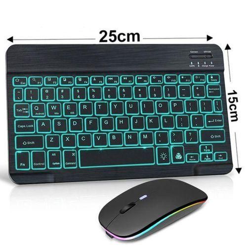 Ultra Thin Wireless Bluetooth Rechargeable USB Keyboard and Mouse Set for Computer Laptop, Phone, Ipad,and smart Tvs