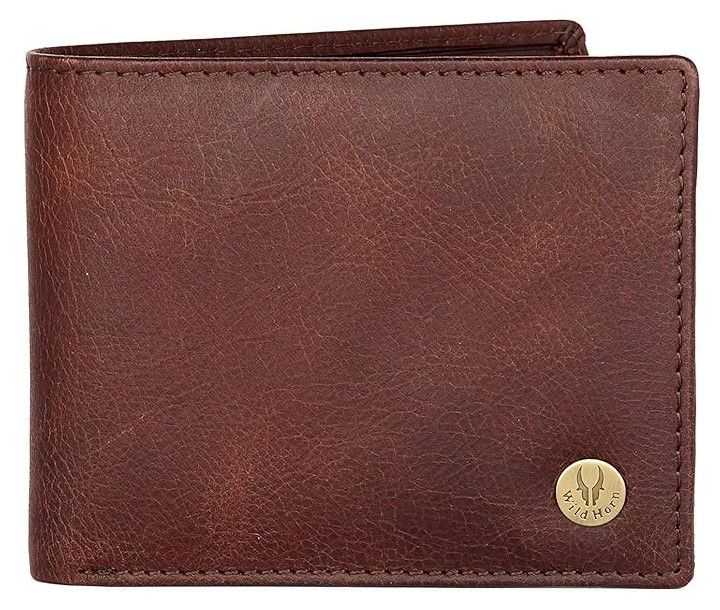 WildHorn Men’s Leather Wallet – Brown Crackle