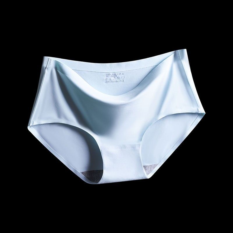 4Pcs/Set Women's Sexy Panties  Women's non-marking ice silk panties sports underpants quick-drying breathable 810 triangular pants a piece to lift the buttocks high elasticity, soft ice silk