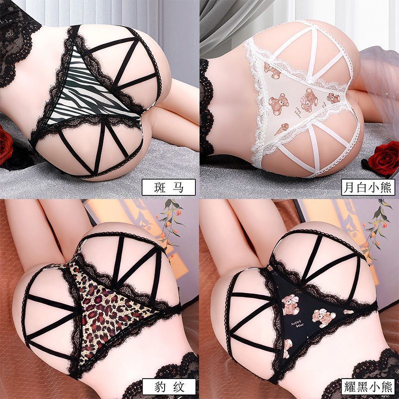 4 pieces per pack Women's 7A antibacterial gusset waistband thin strap low-rise plus size sexy panties Women's pants Lightweight, comfortable, skin-friendly, and soft