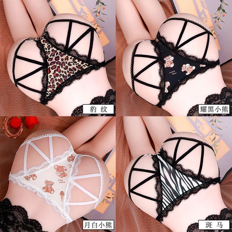 4 pieces per pack Women's 7A antibacterial gusset waistband thin strap low-rise plus size sexy panties Women's pants Lightweight, comfortable, skin-friendly, and soft