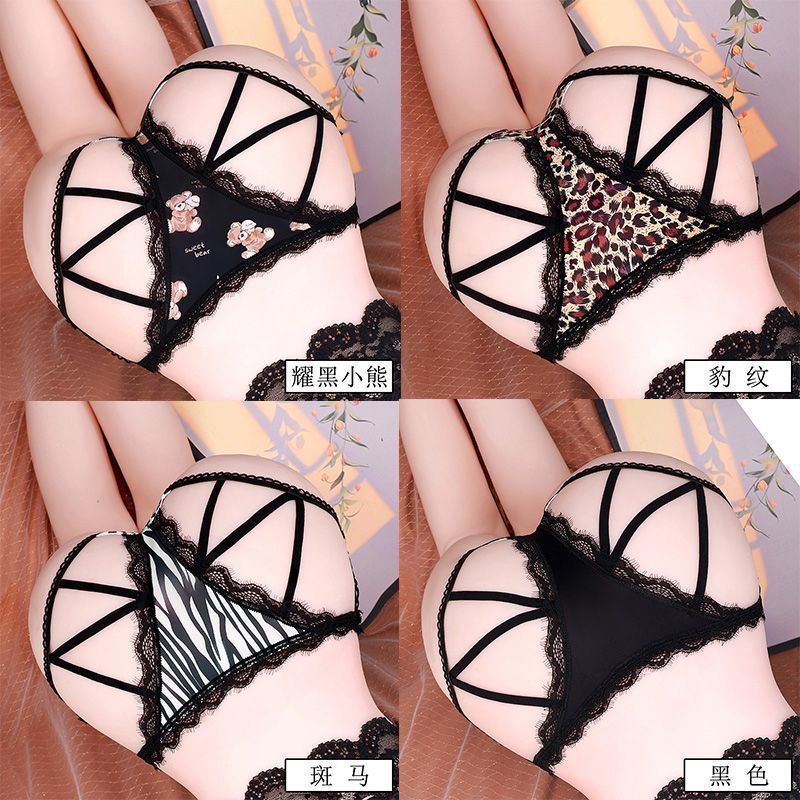 4 pieces per pack Women's 7A antibacterial gusset waistband thin strap low-rise plus size sexy panties Women's pants Lightweight, comfortable, skin-friendly, and soft