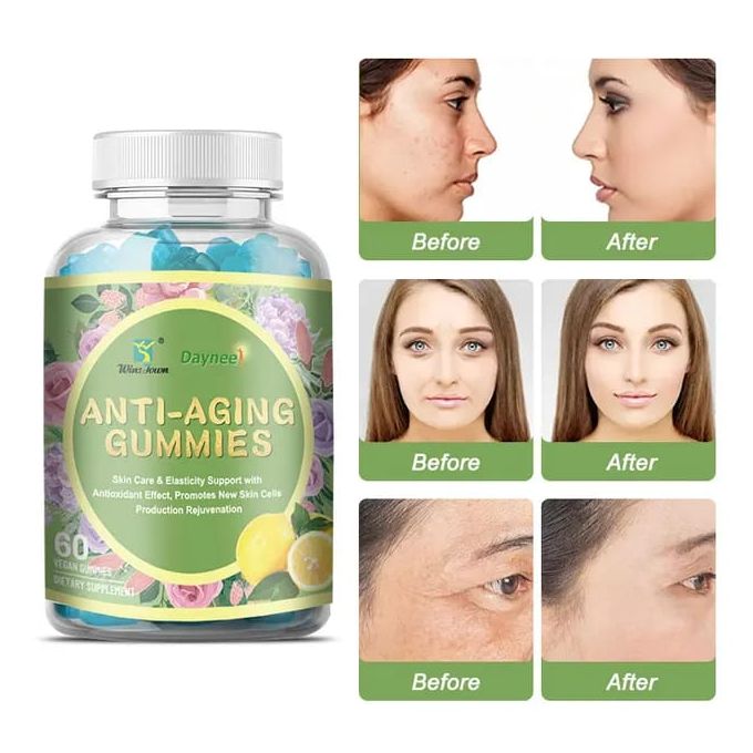 Anti-aging, Anti-wrinkle& Anti-acne Gummies For Skin Elasticity And Cells Renewal