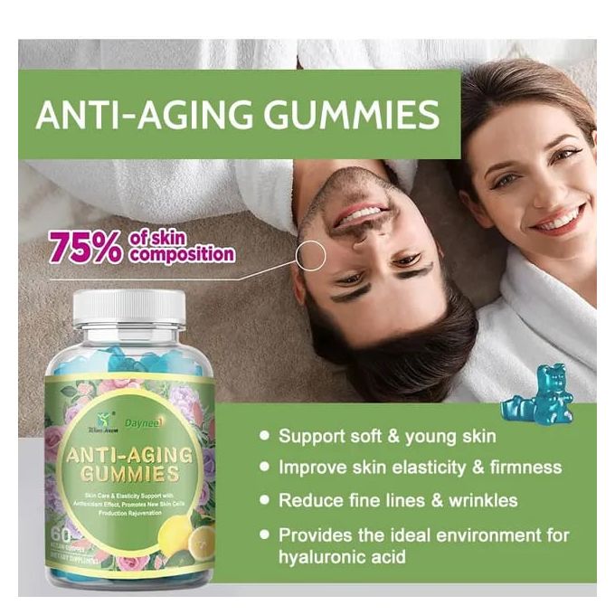 Anti-aging, Anti-wrinkle& Anti-acne Gummies For Skin Elasticity And Cells Renewal