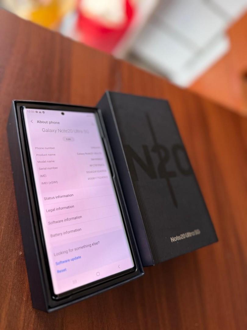 Samsung Galaxy Note 20 Ultra 5G  256gb ram 12gb