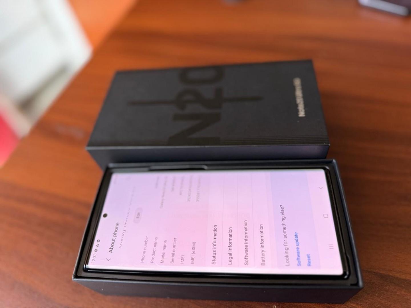 Samsung Galaxy Note 20 Ultra 5G  256gb ram 12gb