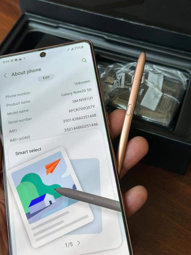 Samsung Galaxy Note 20 Ultra 5G  256gb ram 12gb