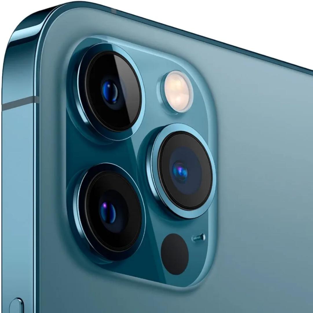 Apple iPhone 12 Pro 5G, US Version, 256GB,  Pacific Blue - - Unlocked (Renewed) ALL ORIGINAL