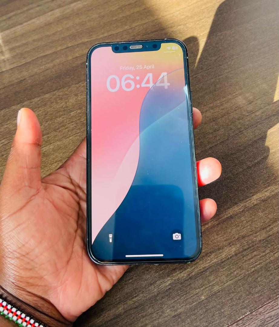 Apple iPhone 12 Pro 5G, US Version, 256GB,  Pacific Blue - - Unlocked (Renewed) ALL ORIGINAL